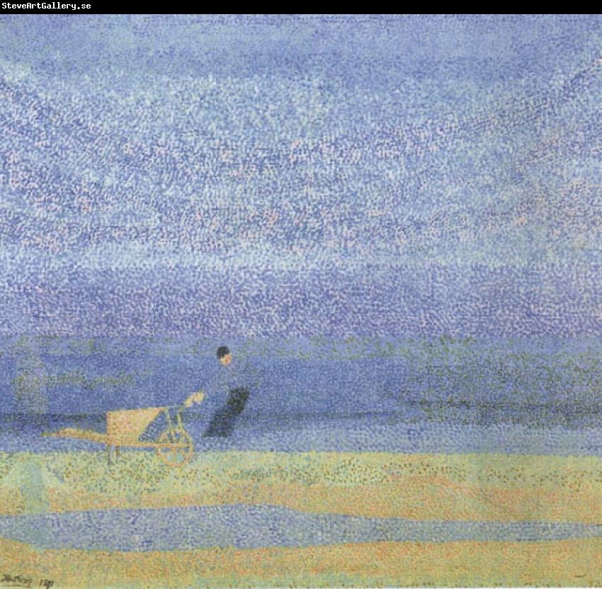 Jan Toorop Shell Gathering on the Beach